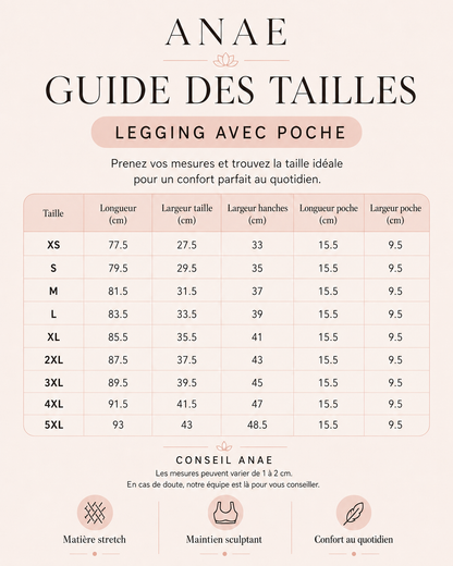 Legging Sculptant ANAE avec Poche